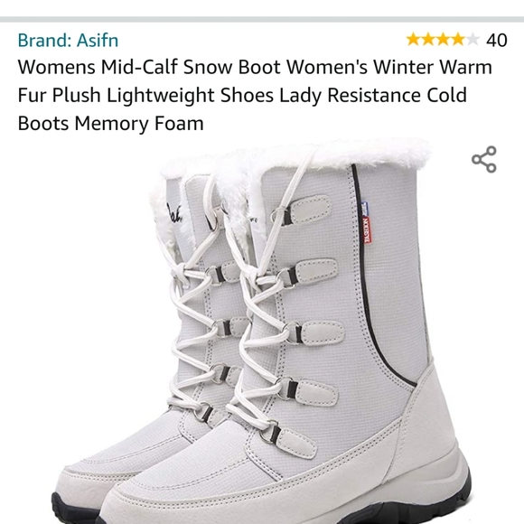 Womans Mid - calf Snow boots - Picture 7 of 7